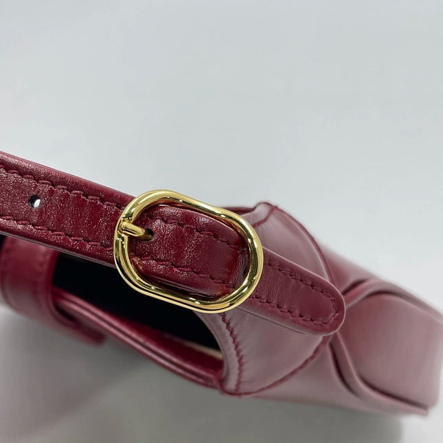 Gucci Jackie 1961 Mini Red Burgundy Leather Bag No Strap