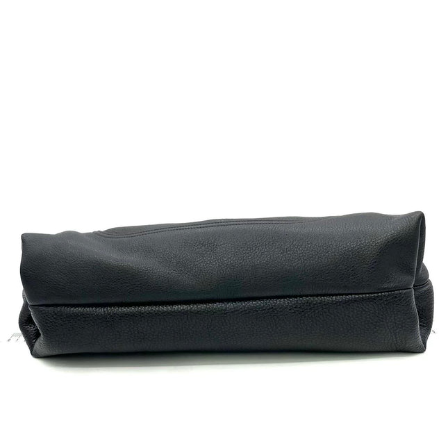 Gucci Softbit Maxi Shoulder Bag Black Calfskin Leather