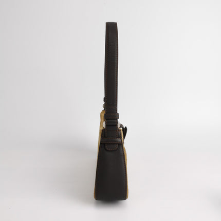 Loewe Brown Suede Shoulder Bag Vintage