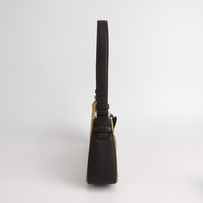 Loewe Brown Suede Shoulder Bag Vintage