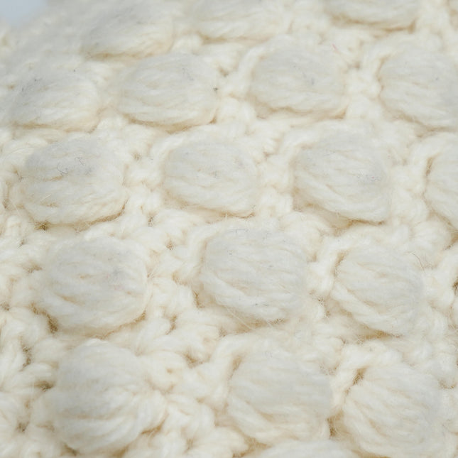 Sold Fendi Baguette Bag White Wool Pompom Shoulder Bag
