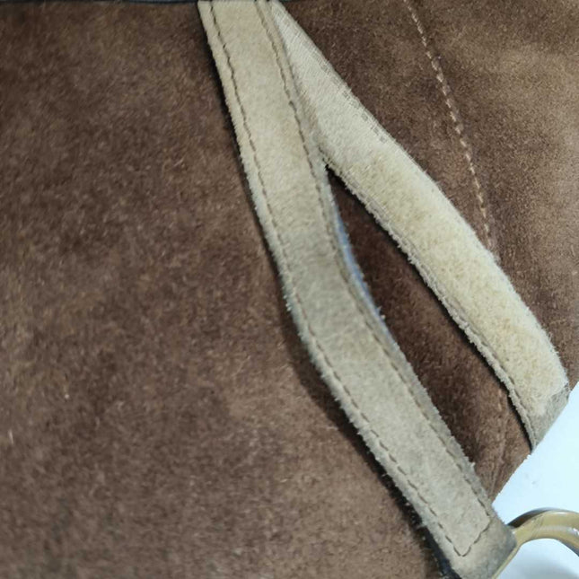 Sold Dior Saddle Vintage Brown Suede Medium