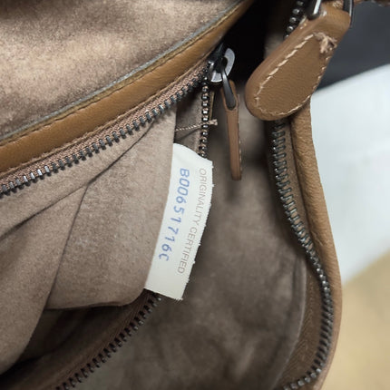 Bottega Veneta Intrecciato Hobo Bag Medium Milk Chocolate Brown Lambskin leather 40cm