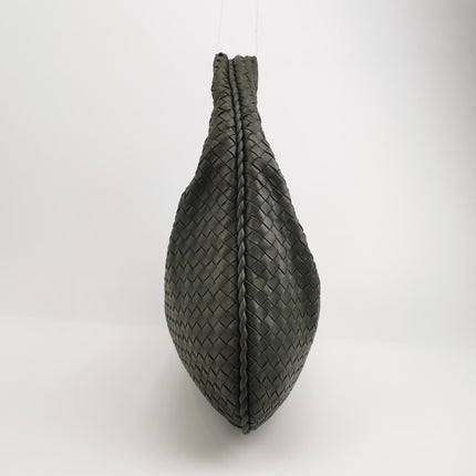 Bottega Veneta Hobo Bag Lambskin leather Dark Grey Large 47cm