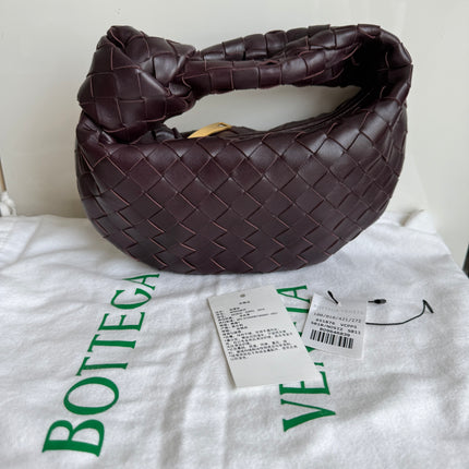Bottega Veneta Jodie Mini Dark Burgundy Wine Leather