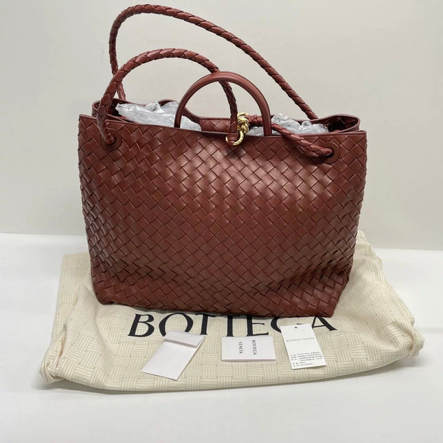 Bottega Veneta Andiamo Large Milk Chocolate Brown Handbag