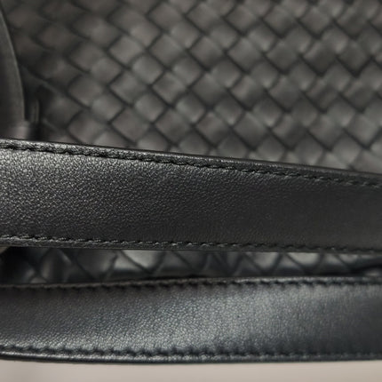 Bottega Veneta Cesta Shopper Tote Intrecciato Black Leather Large 50cm