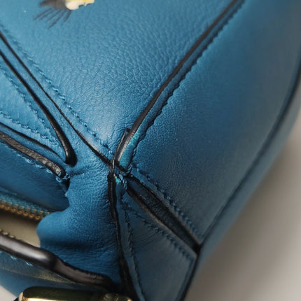 Loewe x Spirited Away Studio Ghibli Collection Puzzle Small Blue Crossbody Bag