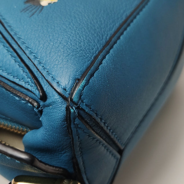 Loewe x Spirited Away Studio Ghibli Collection Puzzle Small Blue Crossbody Bag