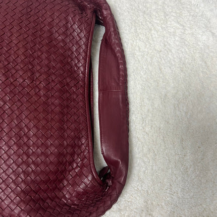 Bottega Veneta Veneta Hobo Burgundy Leather Bag Maxi 50cm