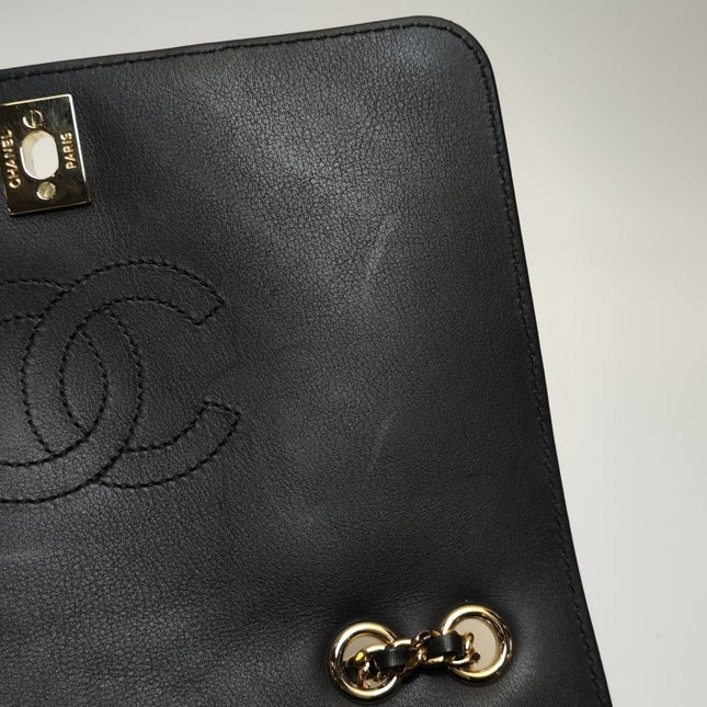 Sold Chanel Classic Flap Rectangular Mini Chevron Quilted Calfskin Leather Black