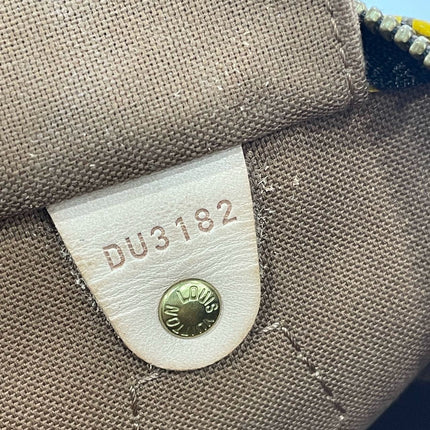Louis Vuitton Kusama Town Speedy 30 Yellow Top Handle Bag