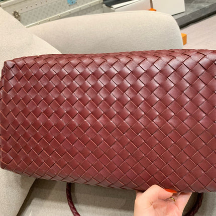 Bottega Veneta Andiamo Large Burgundy Handbag