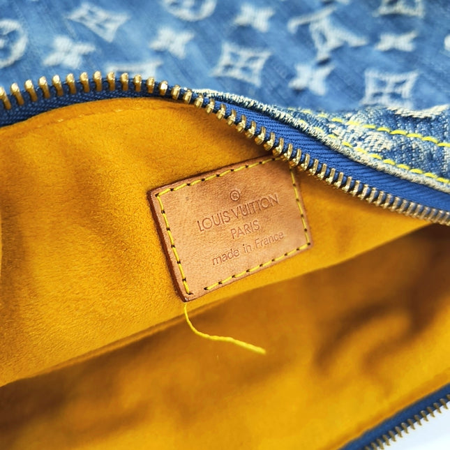 Louis Vuitton Monogram Blue Denim Baggy PM Shoulder Bag
