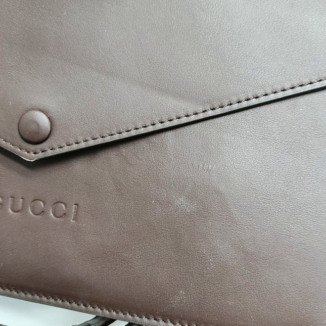 Gucci Jackie 1961 Medium Brown Suede Shoulder Tote Bag