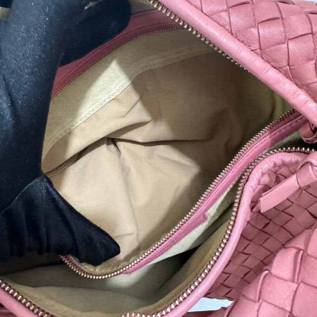 Bottega Veneta Veneta Hobo Medium Coral Intrecciato Leather Bag 47cm