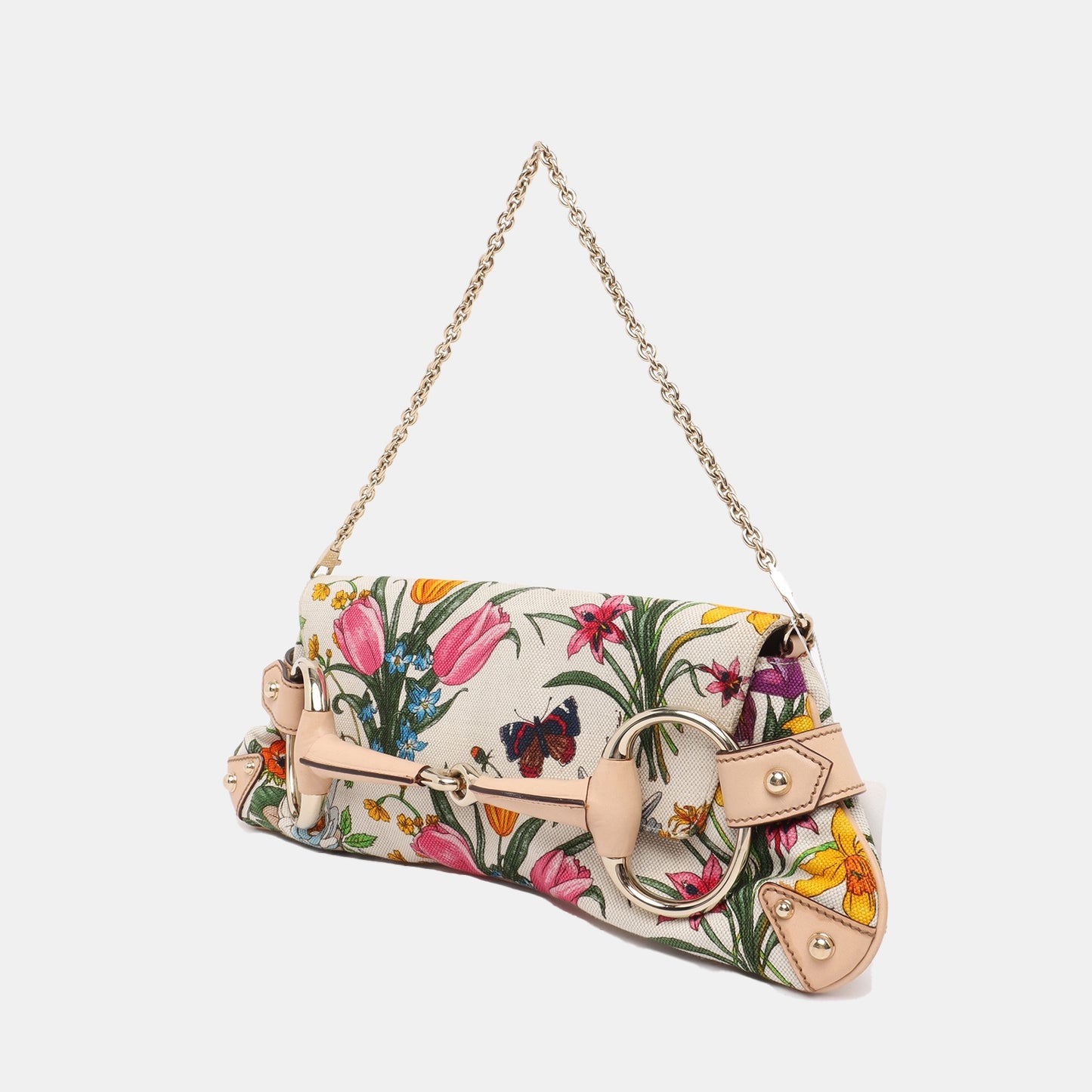 Gucci Horsebit 1955 Chain Shoulder bag in Limited edition floral print