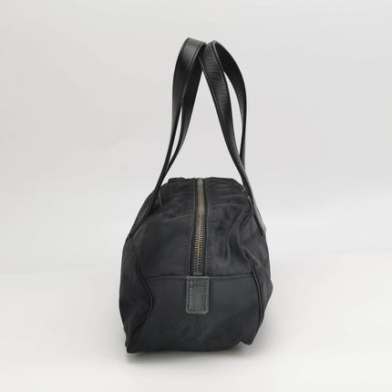 Chanel Travel Line Boston /Bowling Bag 2002 -2003 Black Fabric Shoulder Bag