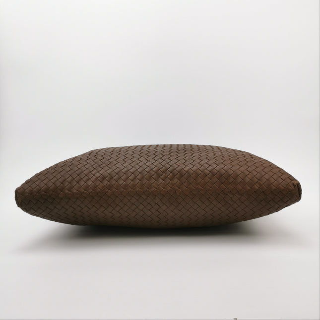 Bottega Veneta Maxi Convertible Tote Dark Chocolate Brown Leather 50cm