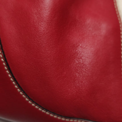 Gucci Jackie Vintage Bouvier Hobo Red Leather with Web Accent