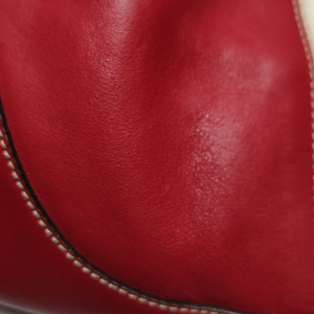 Gucci Jackie Vintage Bouvier Hobo Red Leather with Web Accent