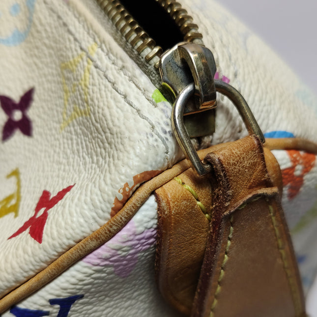Louis Vuitton x Takashi Murakami Speedy 30 Lock White Multicolor