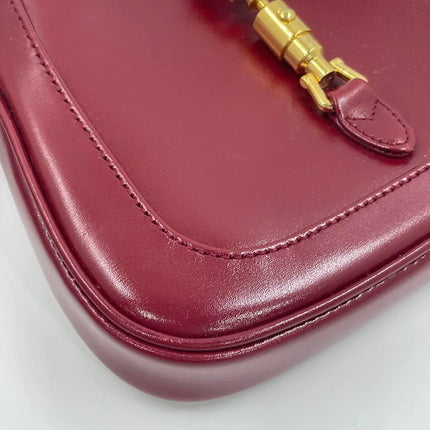 Gucci Jackie 1961 Mini Red Burgundy Leather Bag