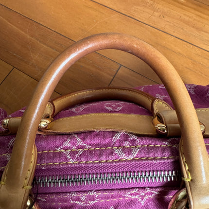 Louis Vuitton Denim Neo Speedy Boston Bag Pink