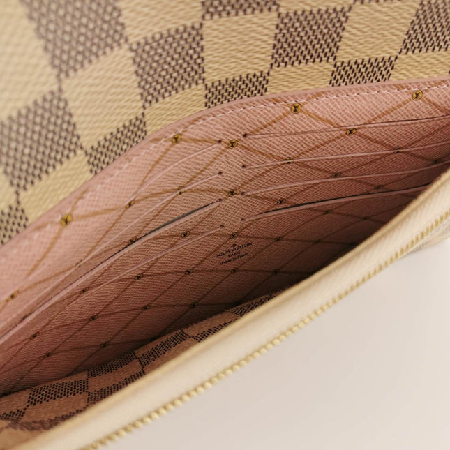 Sold Louis Vuitton Damier Azur Summer Trunks Pochette Weekend White