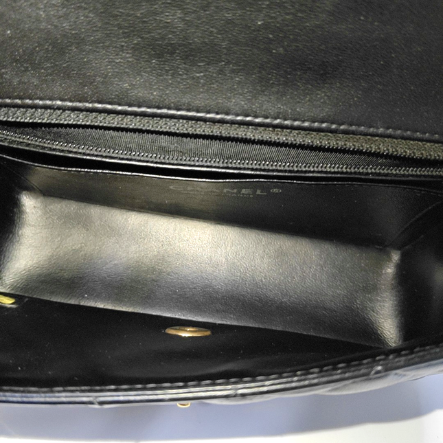 Chanel Classic Flap Rectangular Mini Black Lambskin Leather Gold Hardware, 2014-15