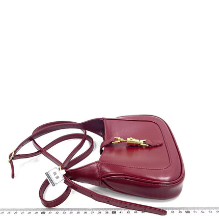 Gucci Jackie 1961 Mini Red Burgundy Leather Bag