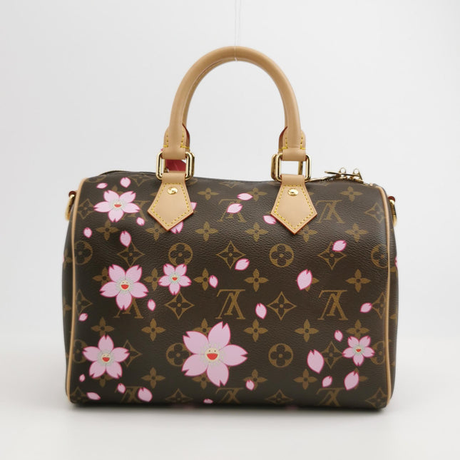 Louis Vuitton x Takashi Murakami Speedy 25 Cherry Blossoms on Monogram Crossbody Bag