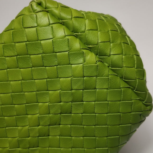 Bottega Veneta Garda Avocado Green Intrecciato Nappa Leather Large 33cm