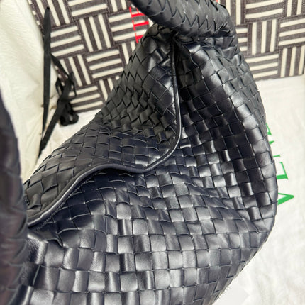 Bottega Veneta Hop Large Leather Navy Hobo Bag 55cm