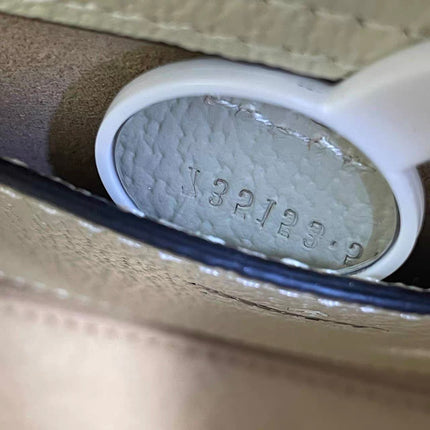 Gucci Diana Small East West Cream White Leather Bag Bamboo Handle with Strap