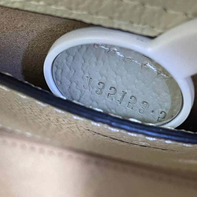 Gucci Diana Small East West Cream White Leather Bag Bamboo Handle with Strap