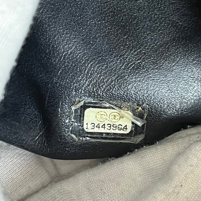 Chanel Classic Flap Jumbo 2009 Black Caviar Leather Single Flap Gold Hardware