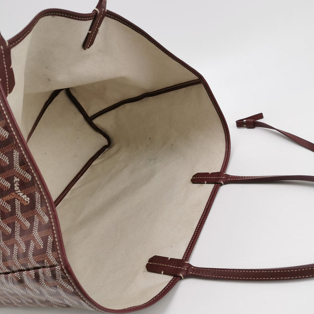 Goyard Saint Louis PM Medium Burgundy Goyardine Tote 2017