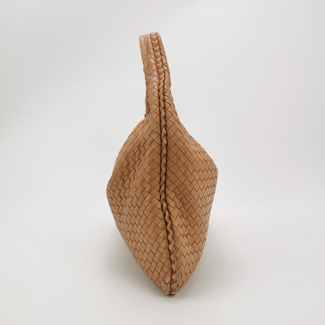 Bottega Veneta Veneta Hobo Beige Almond Brown 47cm