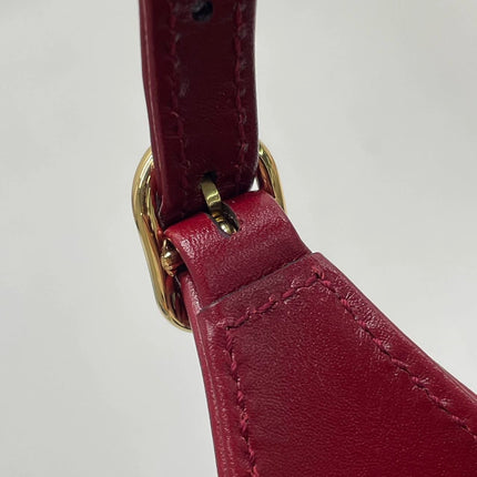 Gucci Jackie 1961 Mini Red Burgundy Leather Bag No Strap