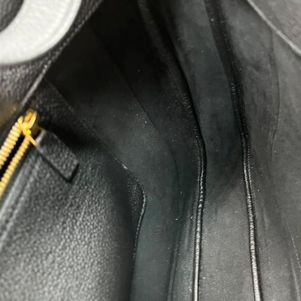 Gucci Jackie 1961 Black Large Pebbled Leather Shoulder Bag with Strap