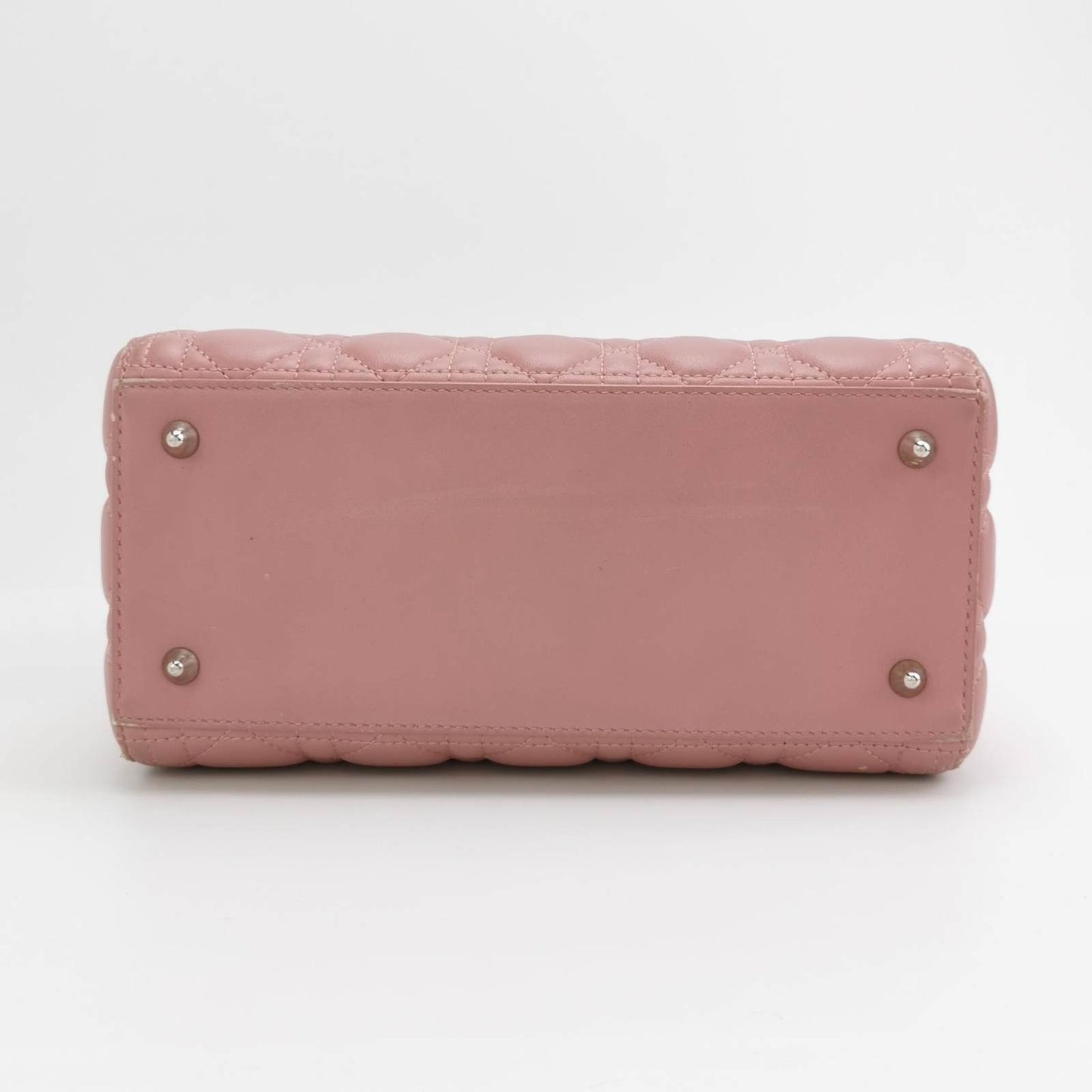 Lady Dior 2012 Medium Pink Cannage Leather Handbag