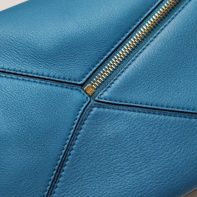 Loewe x Spirited Away Studio Ghibli Collection Puzzle Small Blue Crossbody Bag