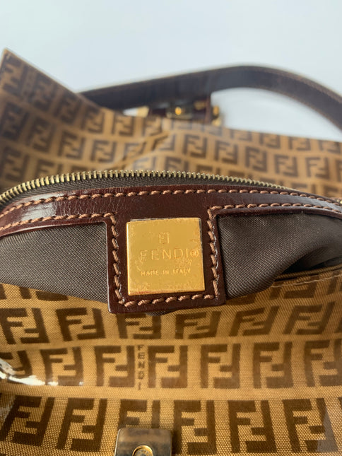 Sold FENDI Baguette Zucchini Print Patent Leather