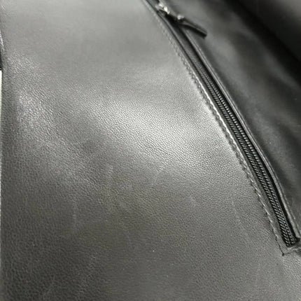 Sold Chanel Classic Flap Jumbo 2010 Black Lambskin Leather Double Flap with Gold Hardware