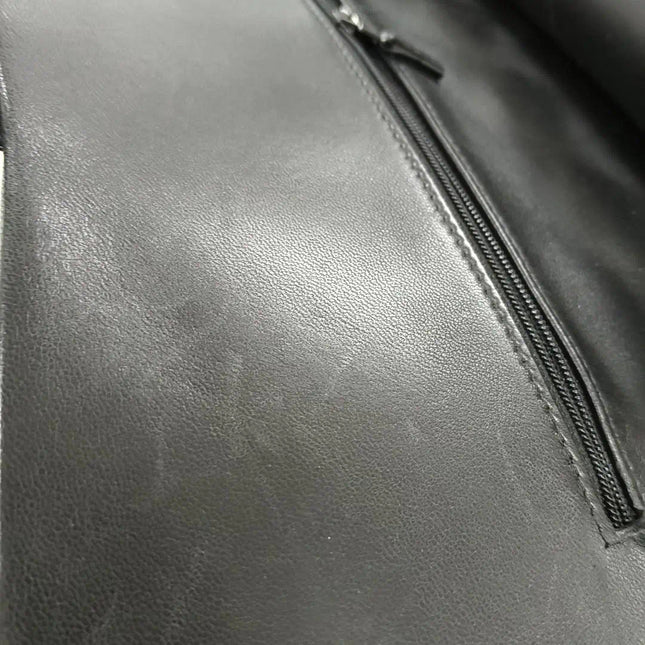Sold Chanel Classic Flap Jumbo 2010 Black Lambskin Leather Double Flap with Gold Hardware