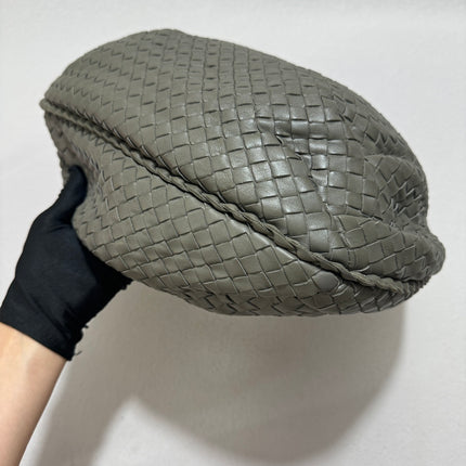 Sold Bottega Veneta Belly Hobo Intrecciato Grey Leather Medium 40cm