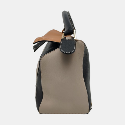 Loewe Puzzle Medium Tricolor Black Yellow Calfskin leather bag