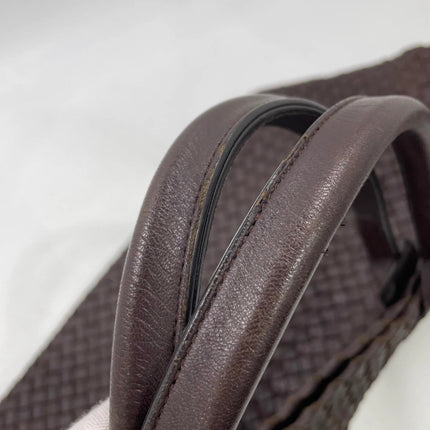 Bottega Veneta Cabat Tote Intreccio Leather Dark Chocolate Brown 40cm