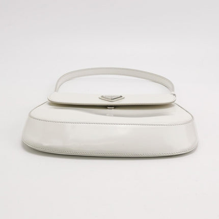 Prada Cleo Flap White Leather Shoulder bag